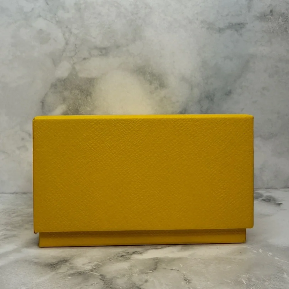 Authentic Swarovski Rectangular Jewelry Box with Outer Sleeve | Yellow | Empty
